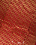 Peel Orange Pure Kanchipuram Silk Saree 