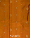 Peel Orange Pure Kanchipuram Silk Saree 