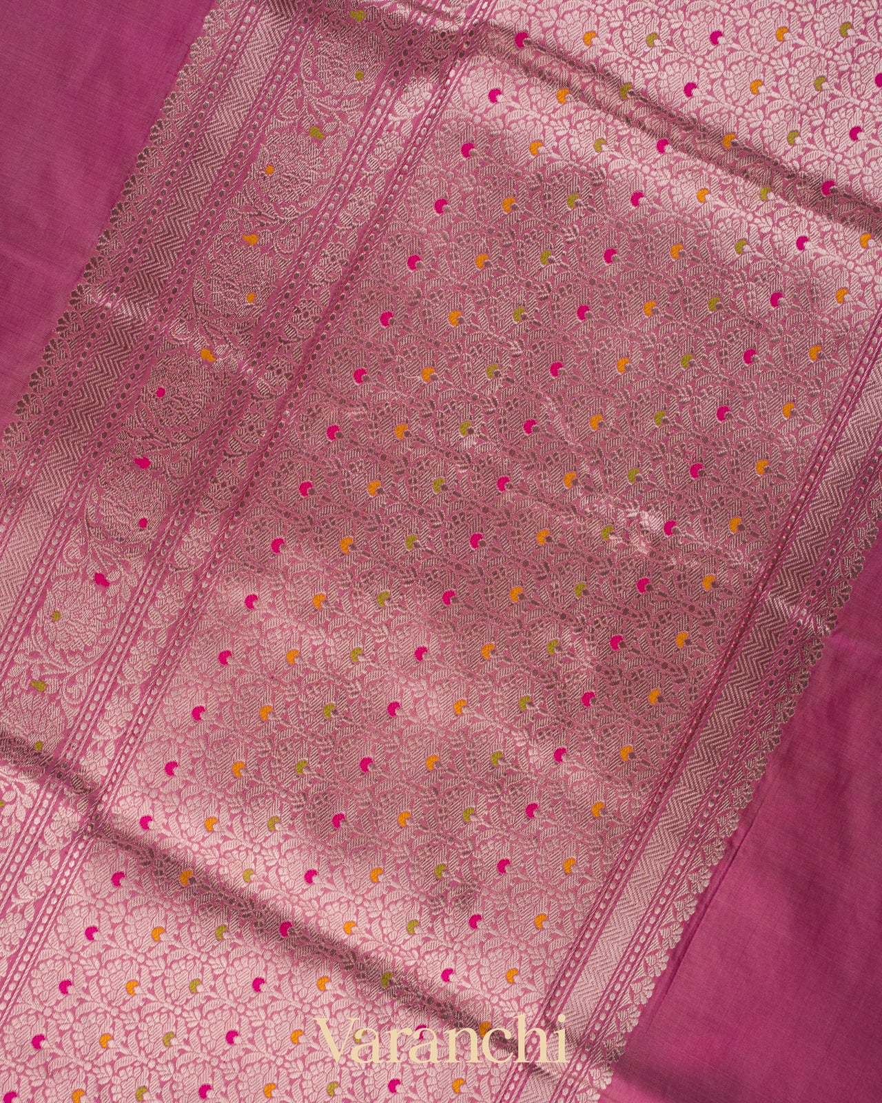 Baby Pink Pure Katan Silk Handloom Saree