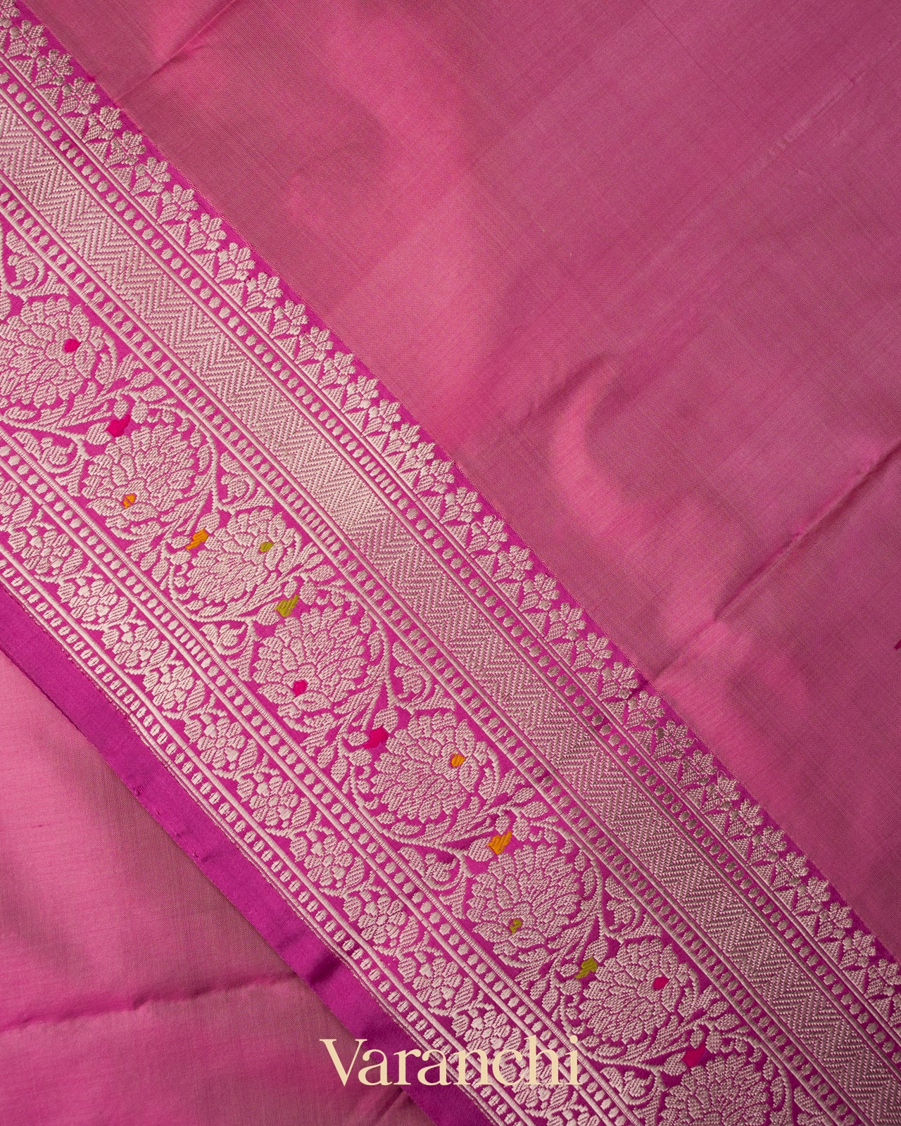 Baby Pink Pure Katan Silk Handloom Saree