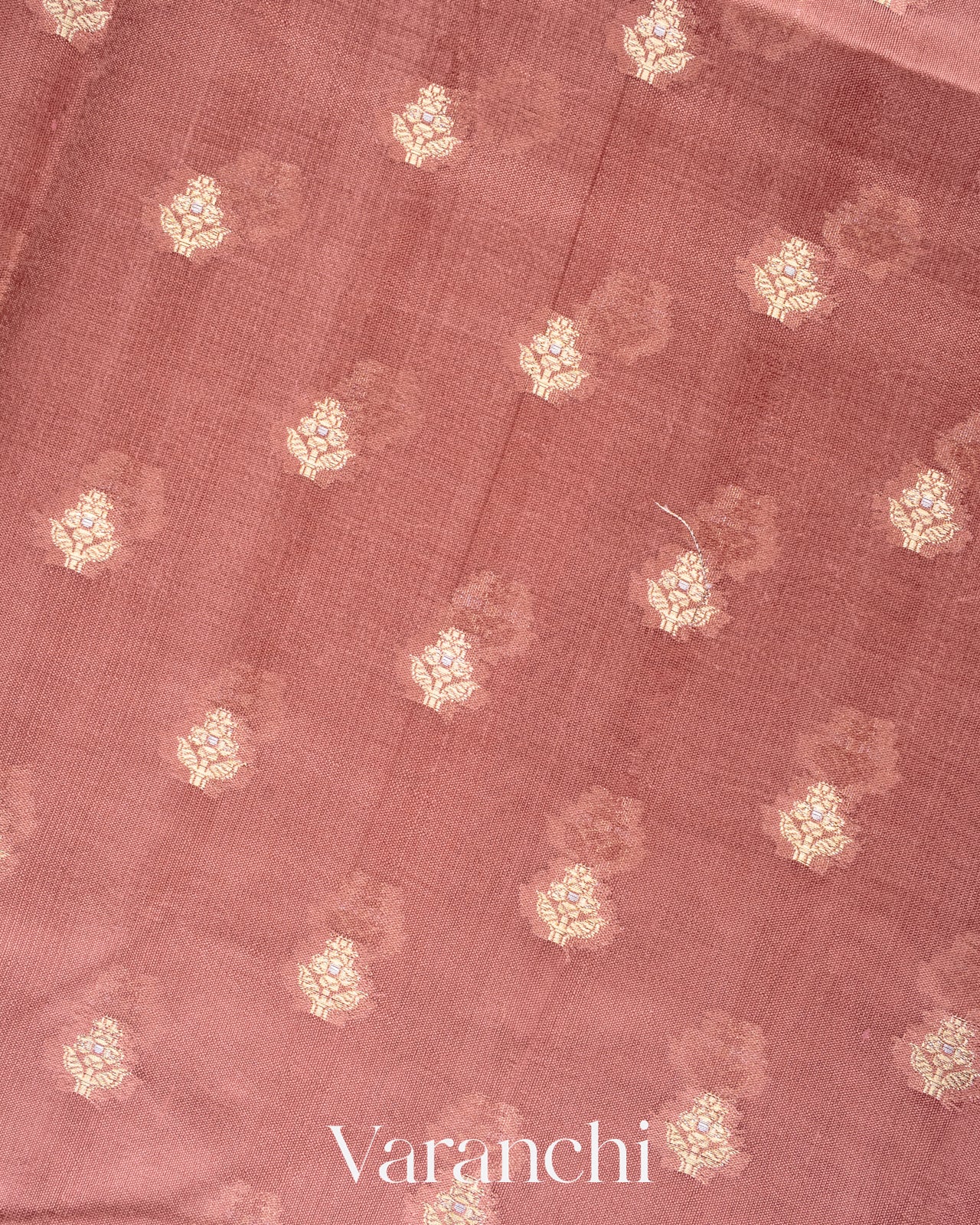 Dusty Pink Pure Dupion Silk Saree