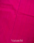 Rani Pink Pure Dupion Silk Handloom Saree