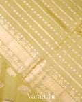 Lemon Yellow Pure Dupion Silk Saree