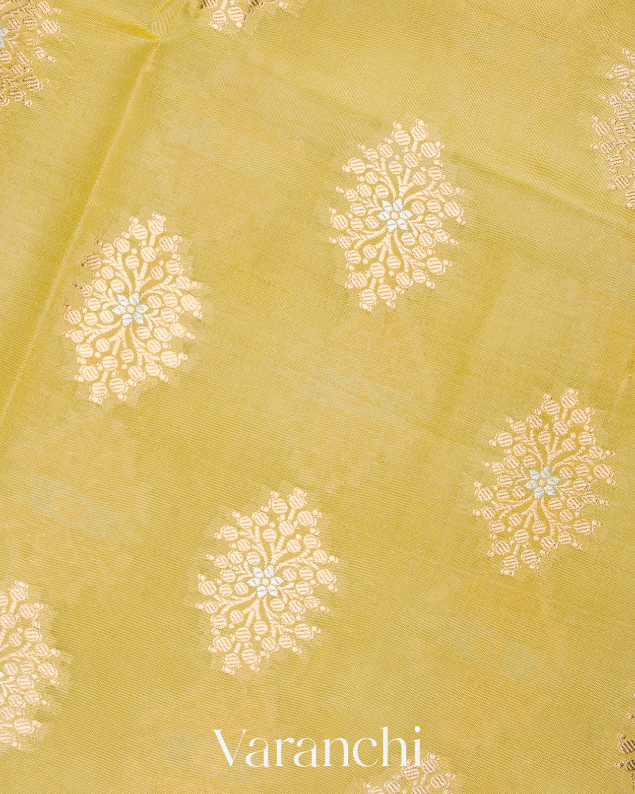 Lemon Yellow Pure Dupion Silk Saree