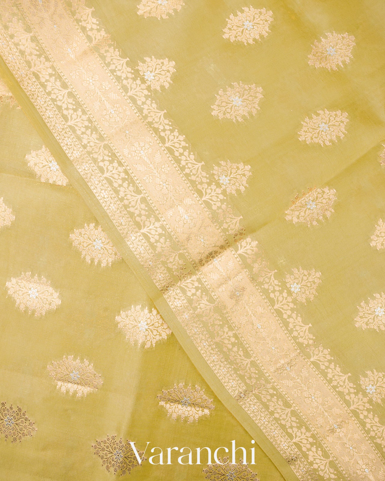 Lemon Yellow Pure Dupion Silk Saree