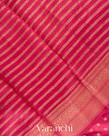 Reddish Pink Pure Dupion Silk Handloom Saree