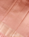 Coral Peach Pure Dupion Silk Saree