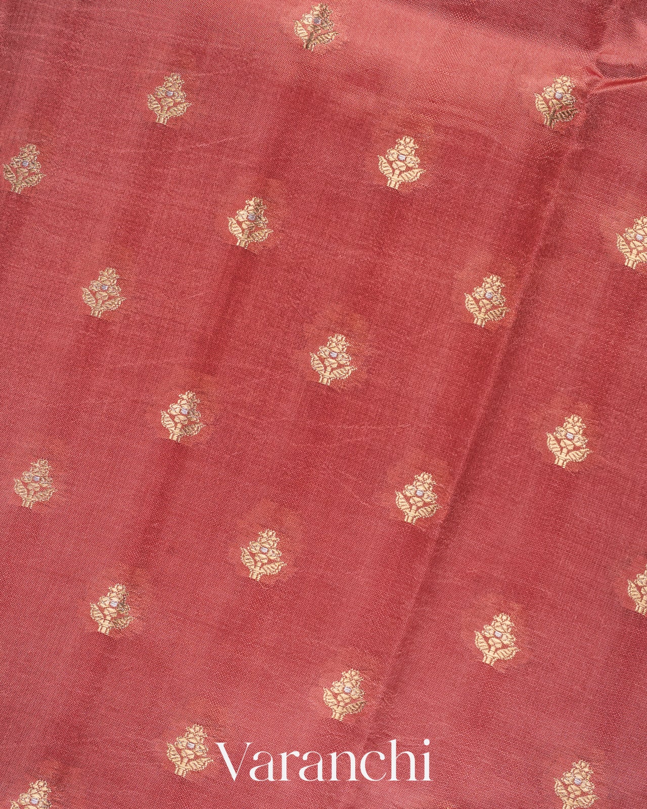 Muted Rose Pink Pure Dupion Silk Saree