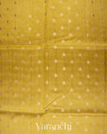 Lemon Yellow Pure Dupion Silk Saree