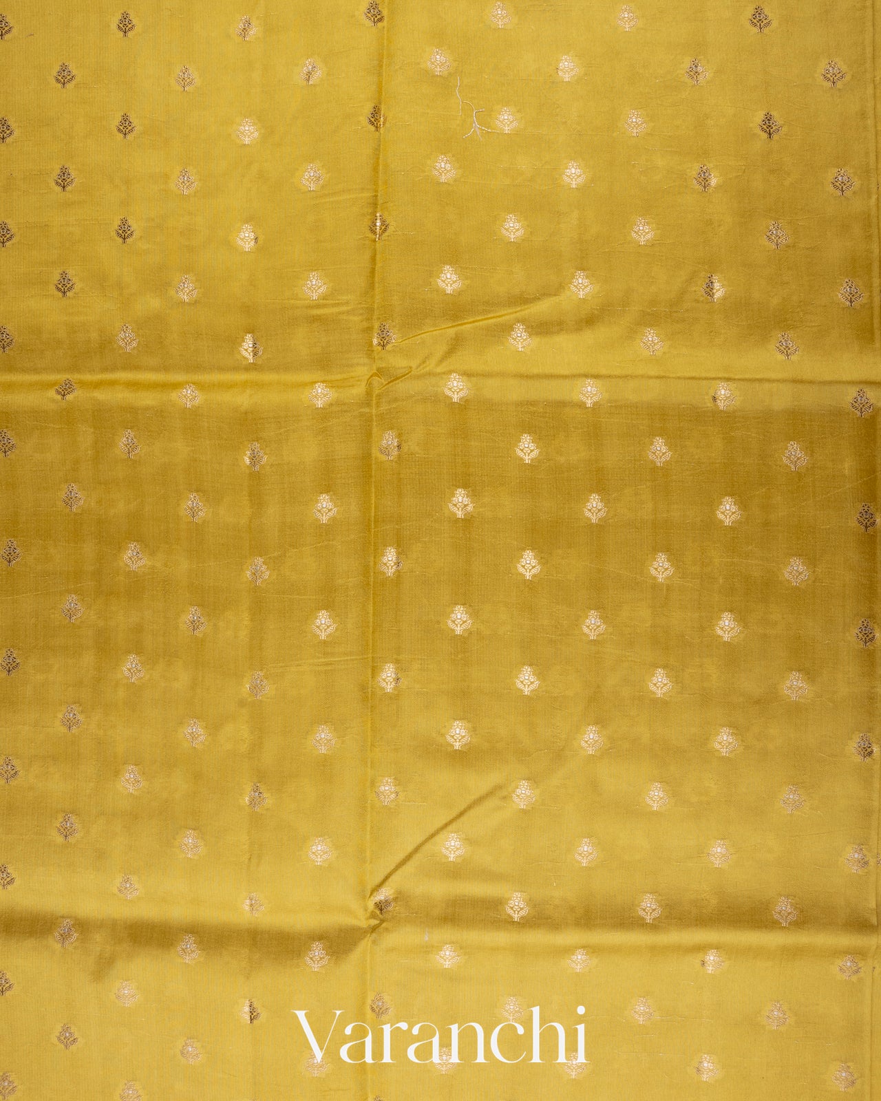 Lemon Yellow Pure Dupion Silk Saree