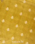 Lemon Yellow Pure Dupion Silk Saree