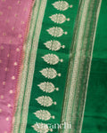 Onion Pink Pure Dupion Silk Saree 