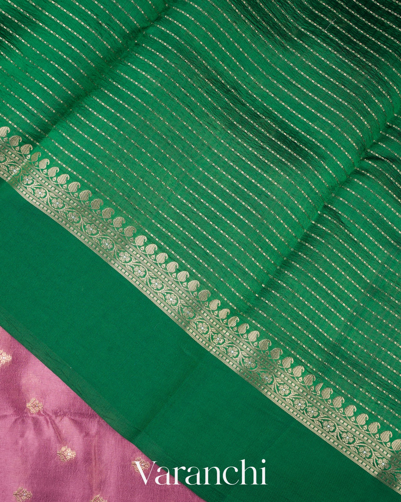 Onion Pink Pure Dupion Silk Saree 