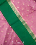 Onion Pink Pure Dupion Silk Saree 