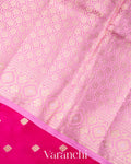 Rani Pink Pure Dupion Silk Saree