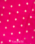 Rani Pink Pure Dupion Silk Saree