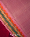 Royal Maroon Pure Kanchipuram Silk Cotton Handloom Saree