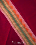 Royal Maroon Pure Kanchipuram Silk Cotton Handloom Saree