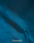 Navy Blue Pure Kanchipuram Silk Cotton Handloom Saree 