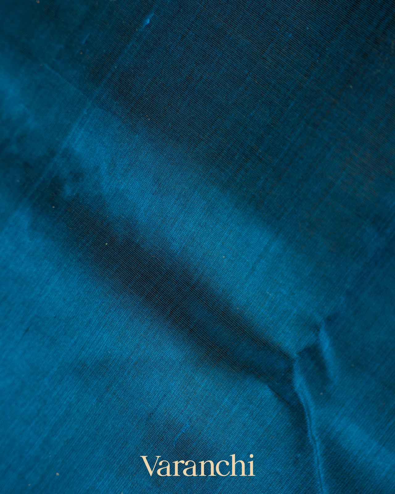 Navy Blue Pure Kanchipuram Silk Cotton Handloom Saree 