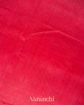 Coral Pink Pure Kanchipuram Silk Cotton Handloom Saree 
