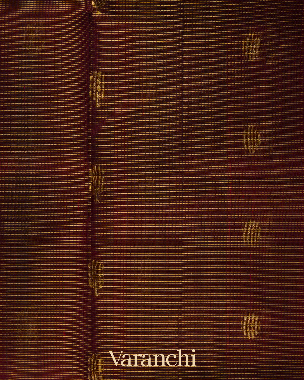 Coffee Brown Rettapett Bordered  Pure Kanchipuram Silk Cotton Saree