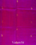 Deep Purple Pure Kanchipuram Silk Cotton Handloom Saree 