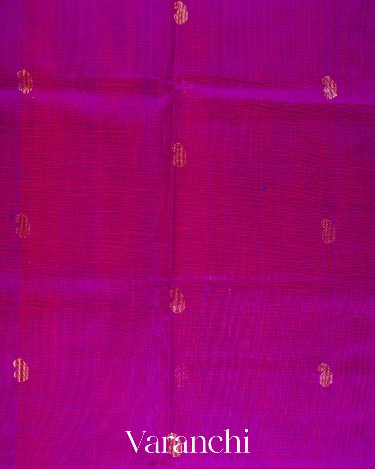 Deep Purple Pure Kanchipuram Silk Cotton Handloom Saree 