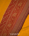 Turmeric Yellow Pure Crepe Silk Handloom Saree