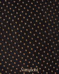 Charcol Black Pure Crepe Silk Handloom Saree 