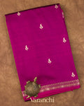 Wine Purple Pure Katan Silk Handloom Saree 