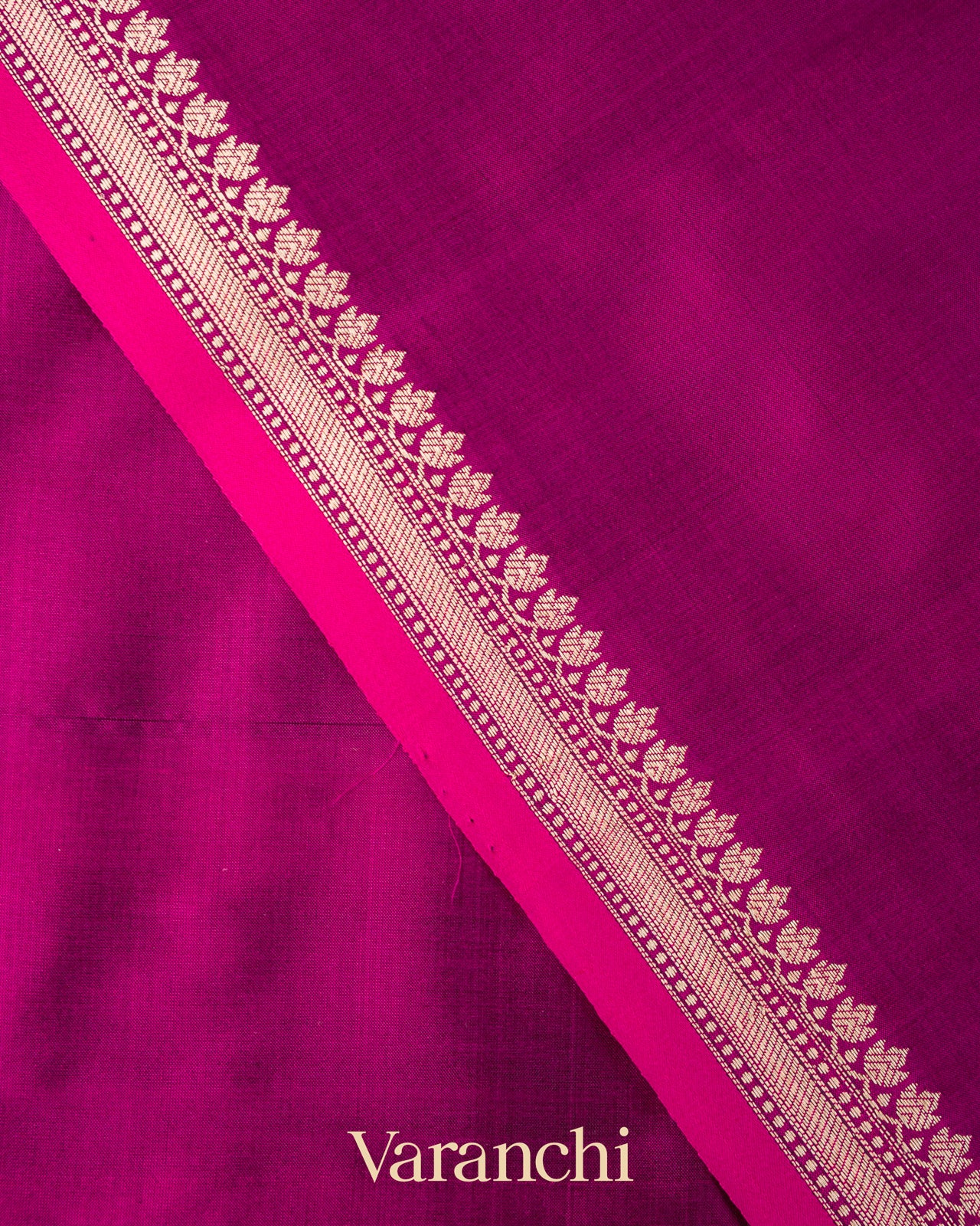 Wine Purple Pure Katan Silk Handloom Saree 