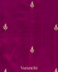 Wine Purple Pure Katan Silk Handloom Saree 