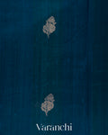Royal Blue  Pure Raw Silk Handloom Saree