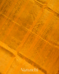 Bottle Green Striped Pure Kanchipuram Silk Cotton Handloom Saree 