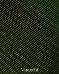 Bottle Green Striped Pure Kanchipuram Silk Cotton Handloom Saree 