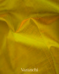 Golden Olive Pure Kanchipuram Silk Cotton Handloom Saree