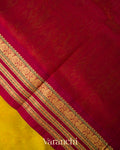 Golden Olive Pure Kanchipuram Silk Cotton Handloom Saree