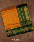 Mango Yellow Pure Kanchipuram Silk Cotton Handloom Saree