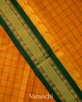 Mango Yellow Pure Kanchipuram Silk Cotton Handloom Saree