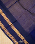 Ivory Checks Pure Kanchipuram Silk Cotton Handloom Saree