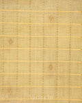 Ivory Checks Pure Kanchipuram Silk Cotton Handloom Saree