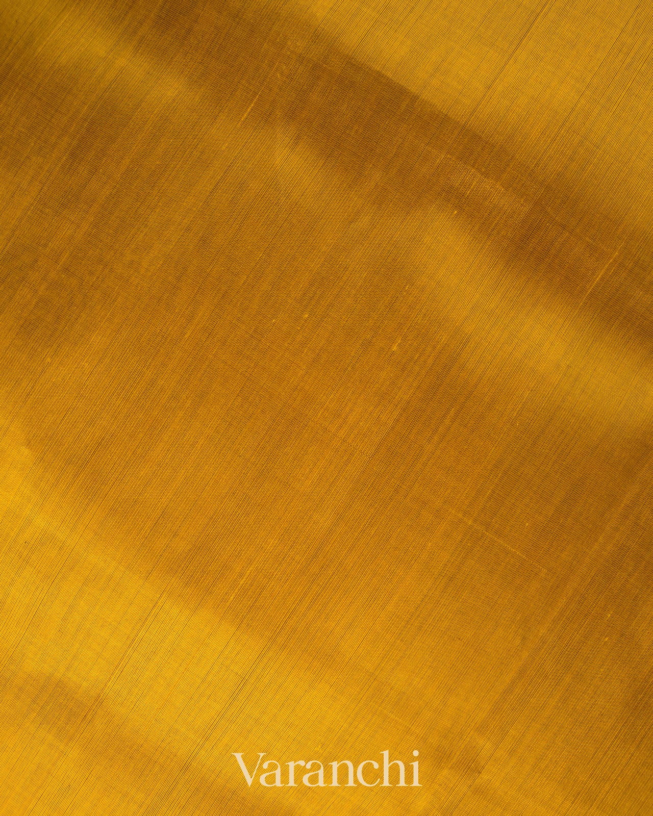 Golden Yellow  Pure Kanchipuram Silk Cotton Handloom Saree 