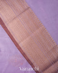 Dusty Lavender Pure Chanderi Silk Cotton Handloom Saree 