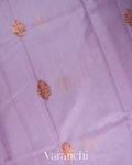Dusty Lavender Pure Chanderi Silk Cotton Handloom Saree 