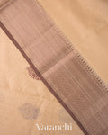 Off White Pure Chanderi Silk Cotton Handloom Saree 