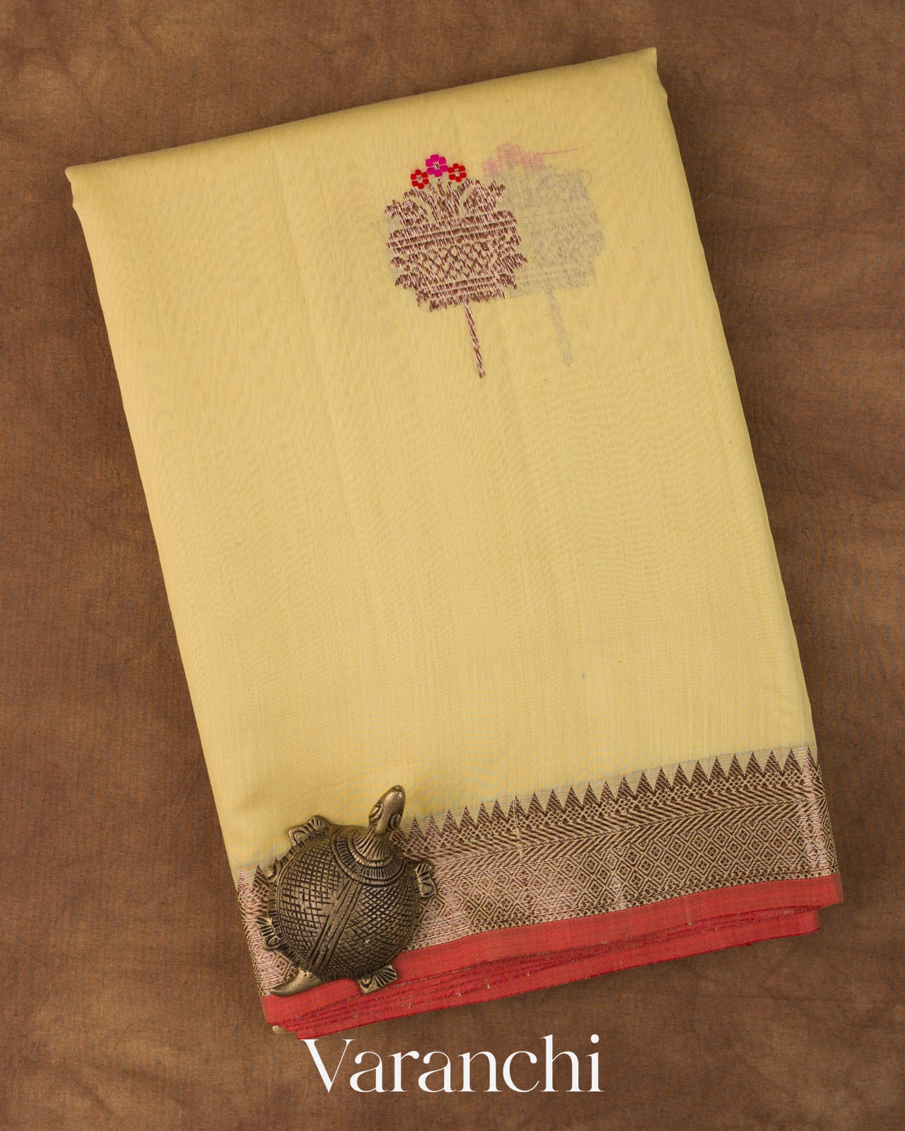 Butter Yellow Pure Chanderi Silk Cotton Handloom Saree 