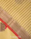 Butter Yellow Pure Chanderi Silk Cotton Handloom Saree 