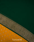 Mango Yellow Pure Khaddi Georgette Silk Saree
