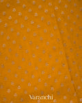 Mango Yellow Pure Khaddi Georgette Silk Saree